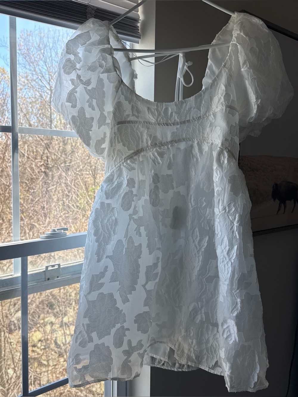 Altar'd State Sheer White Dress